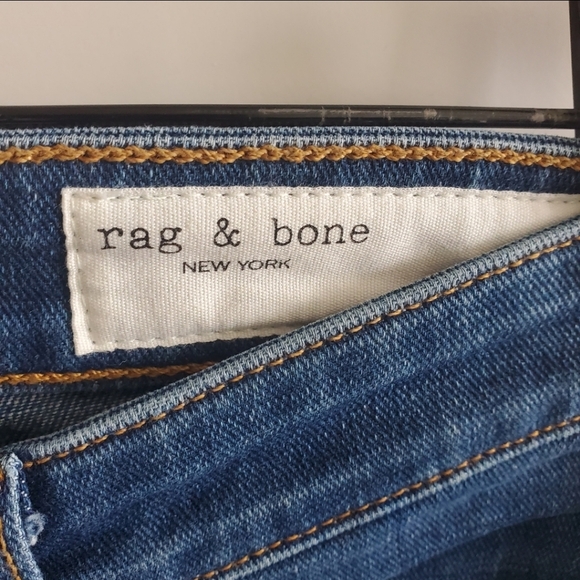 Rag & Bone Dre Low-Rise Slim Boyfriend Jeans Size 24 - Picture 6 of 11